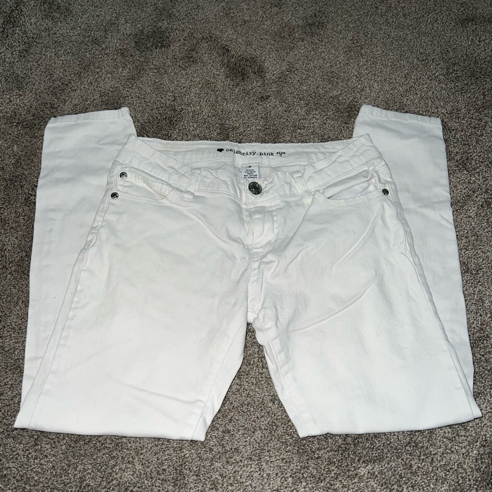 Celebrity Pink White Skinny Jeans